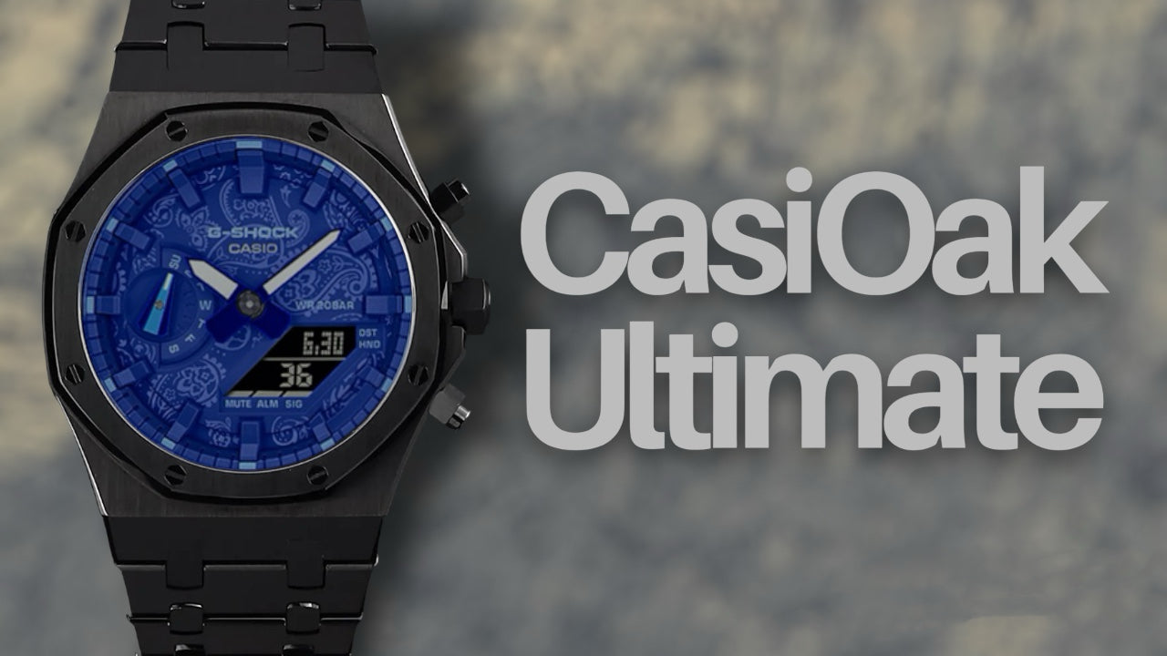 CasiOak Ultimate - Blue layout dial / Blue marker (BLACK Case)