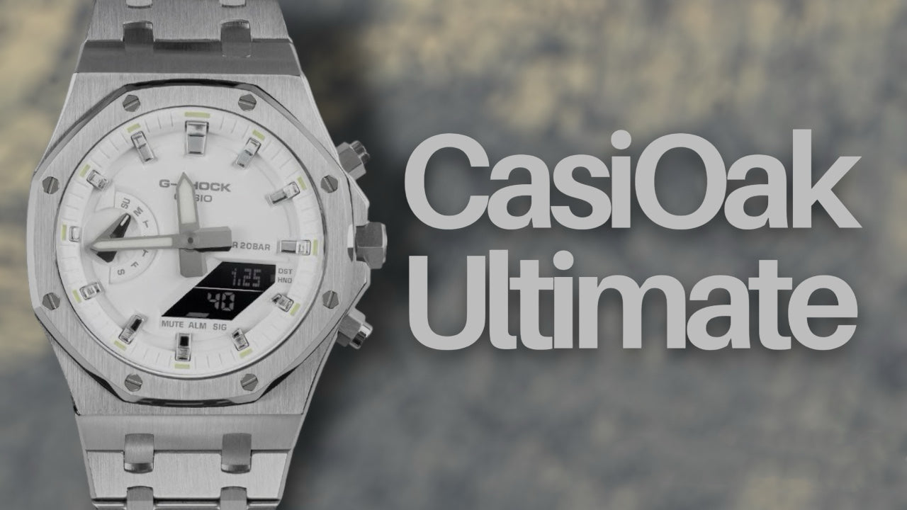 CasiOak Ultimate - White dial / sliver marker